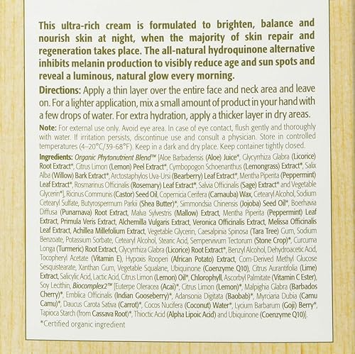 Miniatura 3 de Eminence Bright Skin Overnight Correcting Cream for Unisex - 2 oz Cream