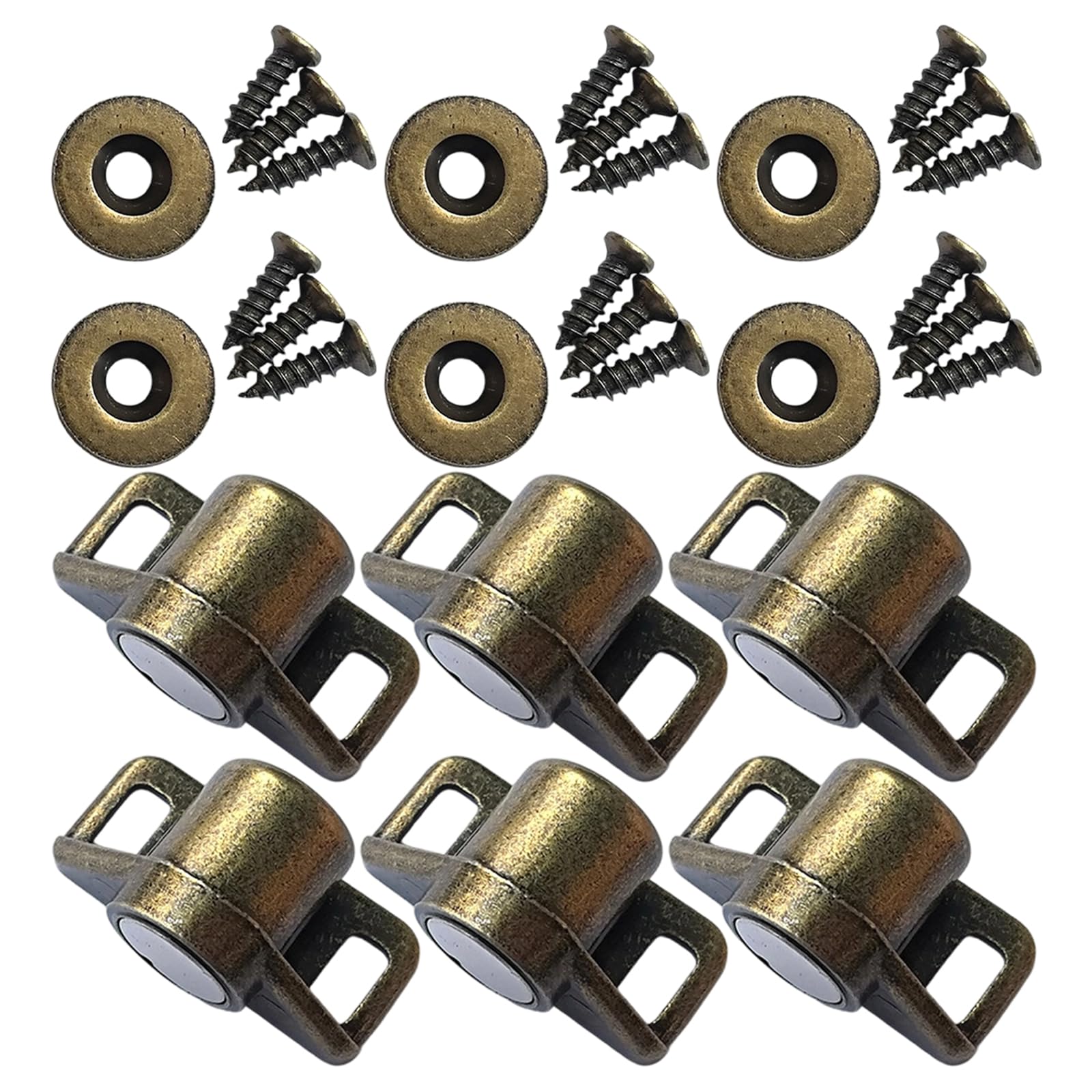 Elnwnnkc Bronze 6Pcs Quickly Install Door Holder Includes 12 Screws For Simple Setups On Various Furniture Applications Furniture Latches