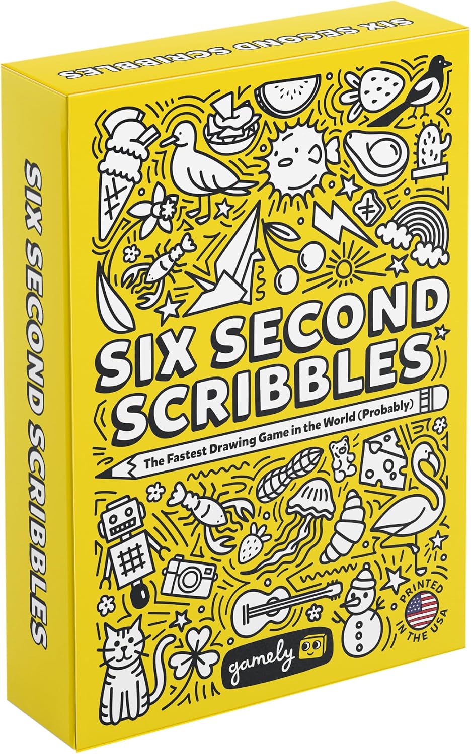 Six Second Scribbles: The frantically Fast and fantastically Fun Drawing Game | A Family Friendly Party Game for Children, Teens and Adults (New Edition)