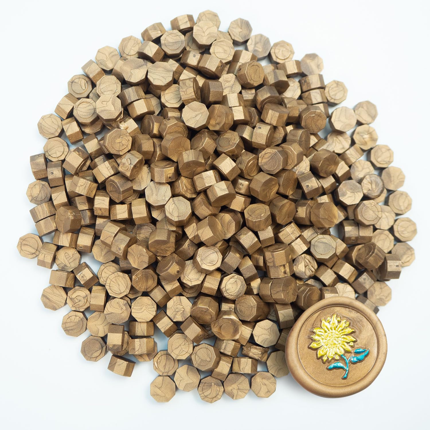 Cuentas de sello de cera,Zifospy 370 PCS Perlas de Cera para Sellar, Perlas de Cera para Sellar Cartas, Tarjetas de Felicitación,Vino, Manualidades, Invitaciones de Bodas y Fiestas (Brown)