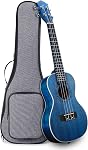 Ranch Tenor Ukulele 26 inch Professional Wooden ukelele Instrument with Online 12 Lessons and Gig Bag - Small Hawaiian Guitar - Starry Blue | Smooth Rosewood Fingerboard and Bridge, Okoume Neck For Effortless, Accurate Playability