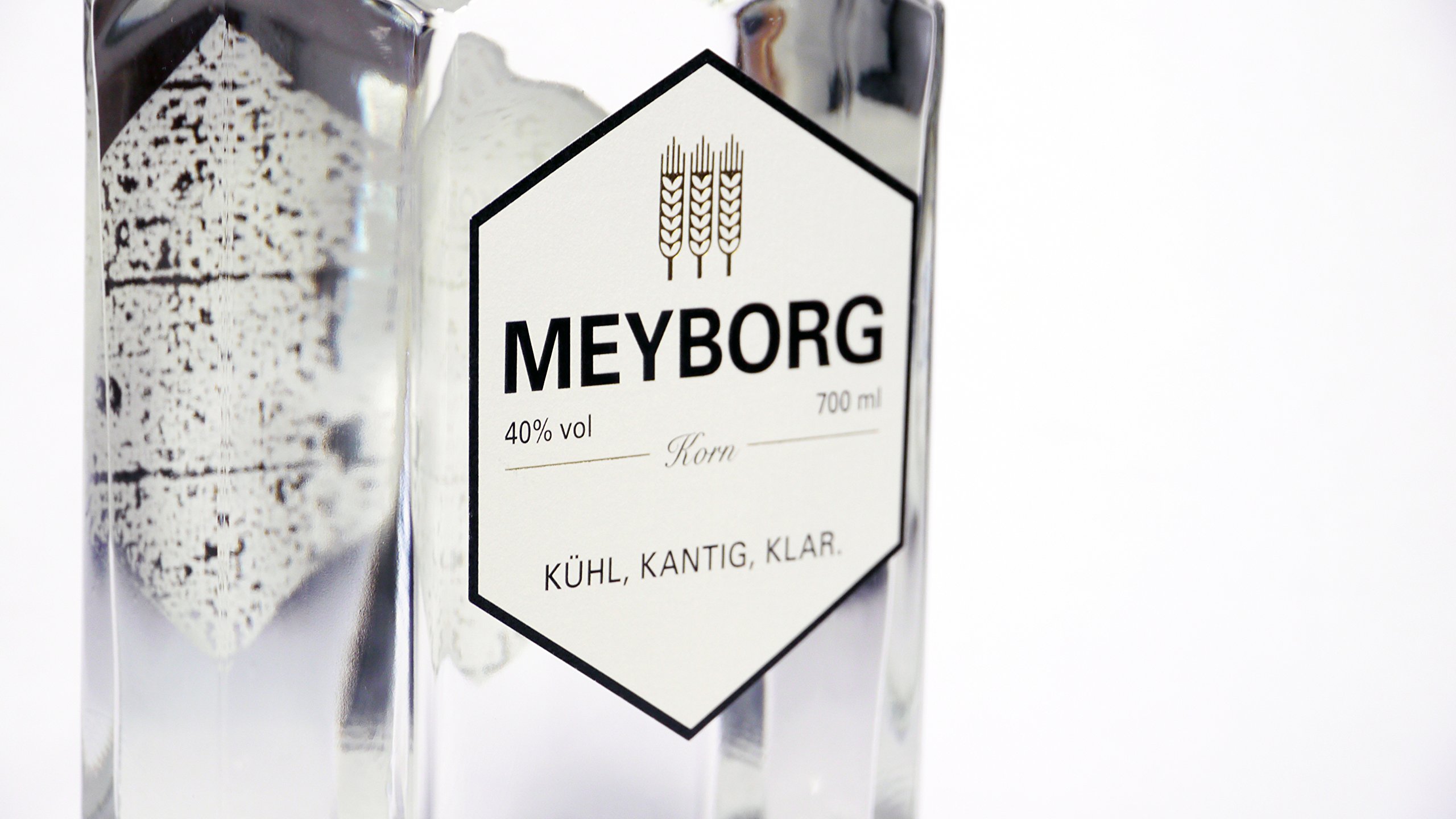 MEYBORG Korn - 40% - 0,7l - Norddeutscher Kornbrand - 100% Weizen - 60fach gebrannt