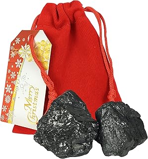 Christmas Real Coal Naughty List Gift Bag