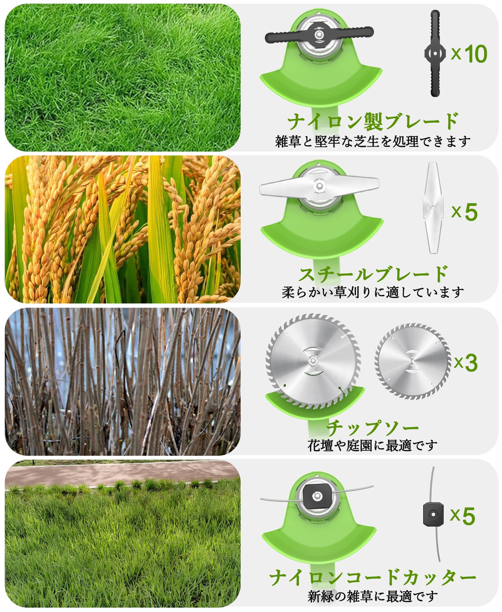 Amazon.co.jp: 草刈り機 充電式 高性能 21V 4000mAhのバッテリー総容量