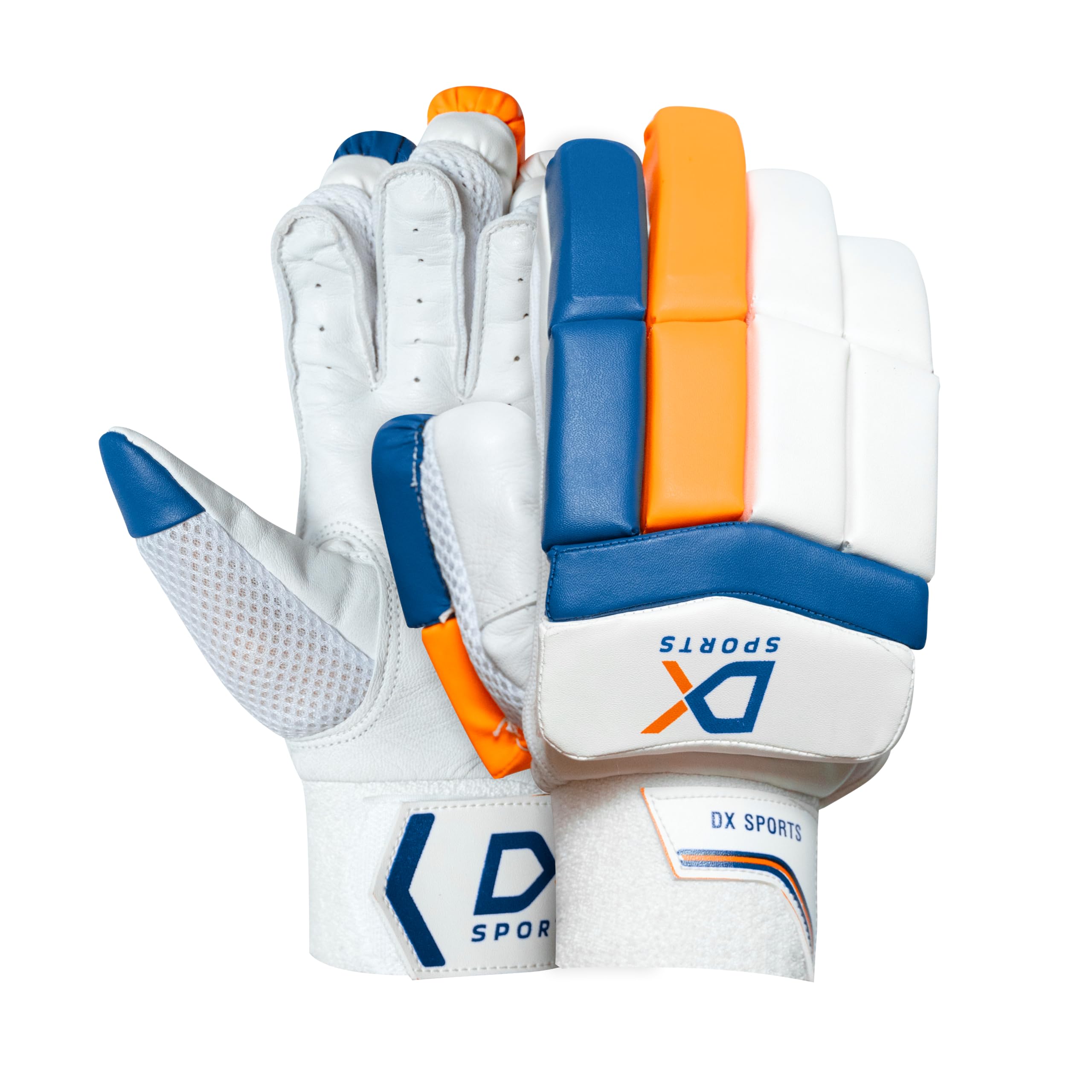 Cricket Batting Gloves | Professional Leather Palm Hand Protection | Lightweight Breathable Sports Gloves | Padded Finger Safety Gear-image-41