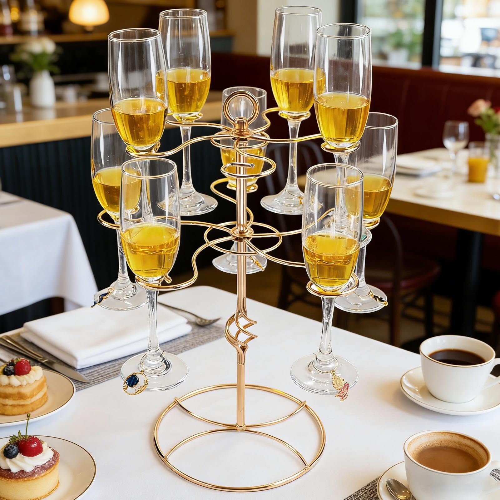 Generico Albero per Cocktail Display per Bevande A Due Livelli con Dieci