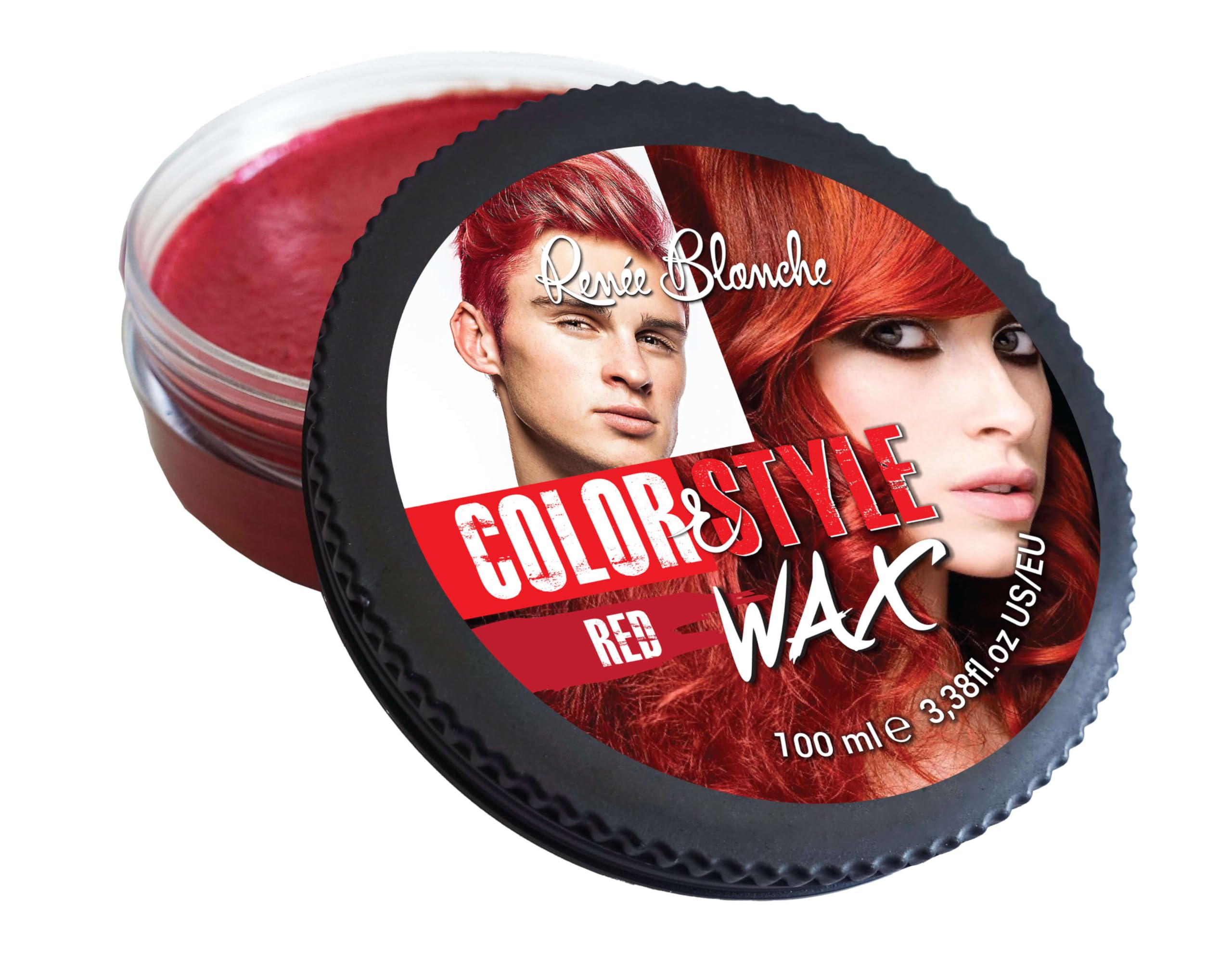 Styling and coloring wax Color & Style Wax red Renée Blanche 100ML