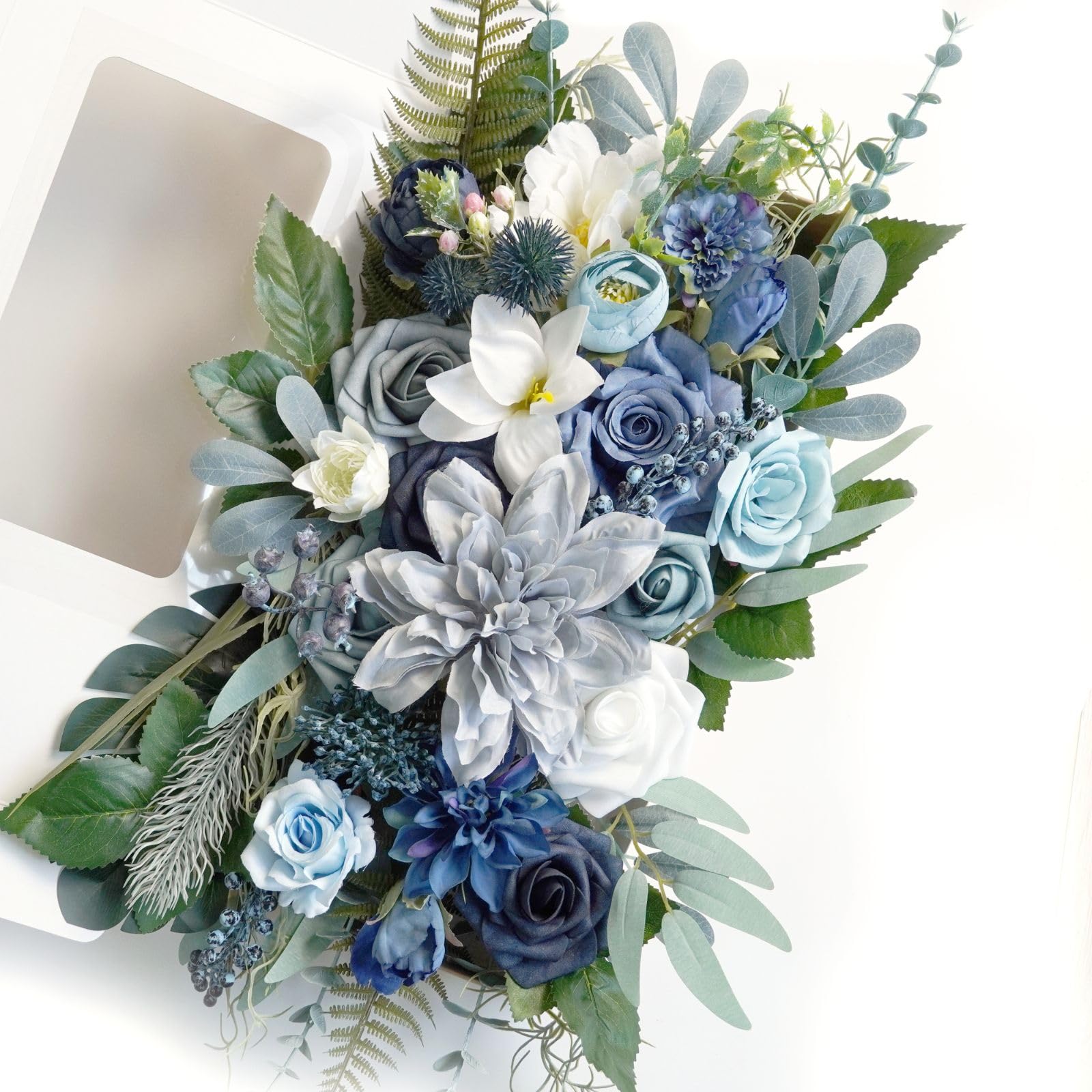 Amazon.co.jp: Muhanjia ヴィンテージスタイル 造花 グリーン コンボ