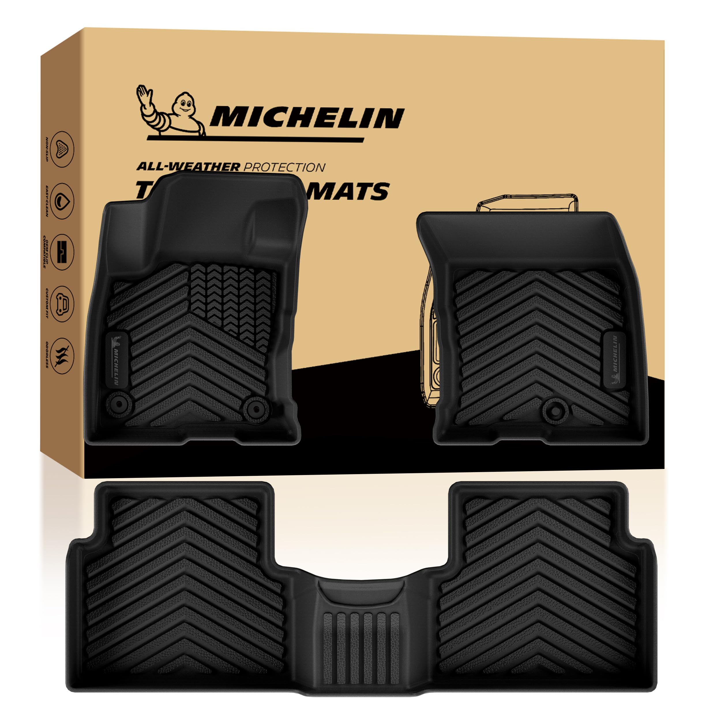 Michelin Vehicle Mats for 2021-2026 Bronco Sport (3 Piece)