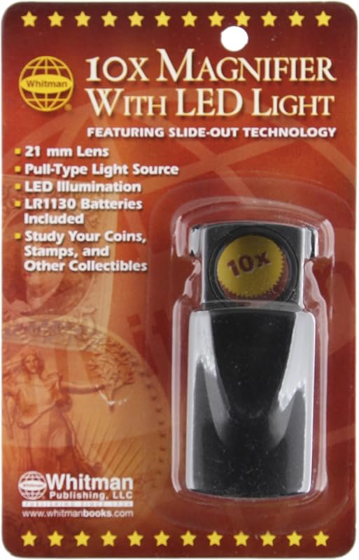 Whitman 10x Retractable Magnifier with Light