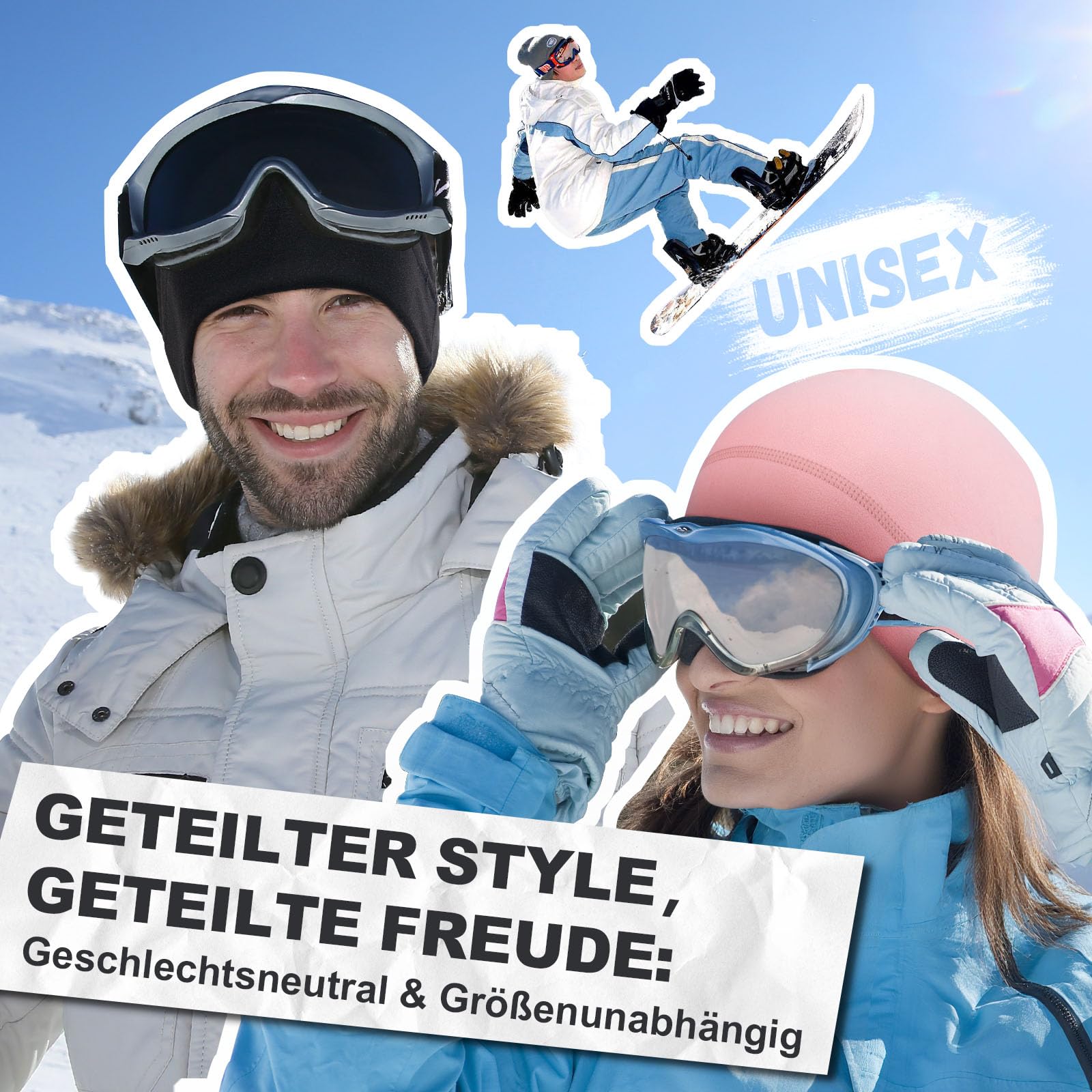 HIKENTURE Czapka zimowa dla mężczyzn i kobiet, wiatroszczelna czapka do biegania, ciepła czapka rowerowa, czapka z polaru, pod kask rowerowy, kask narciarski, czapka sportowa do jazdy na rowerze