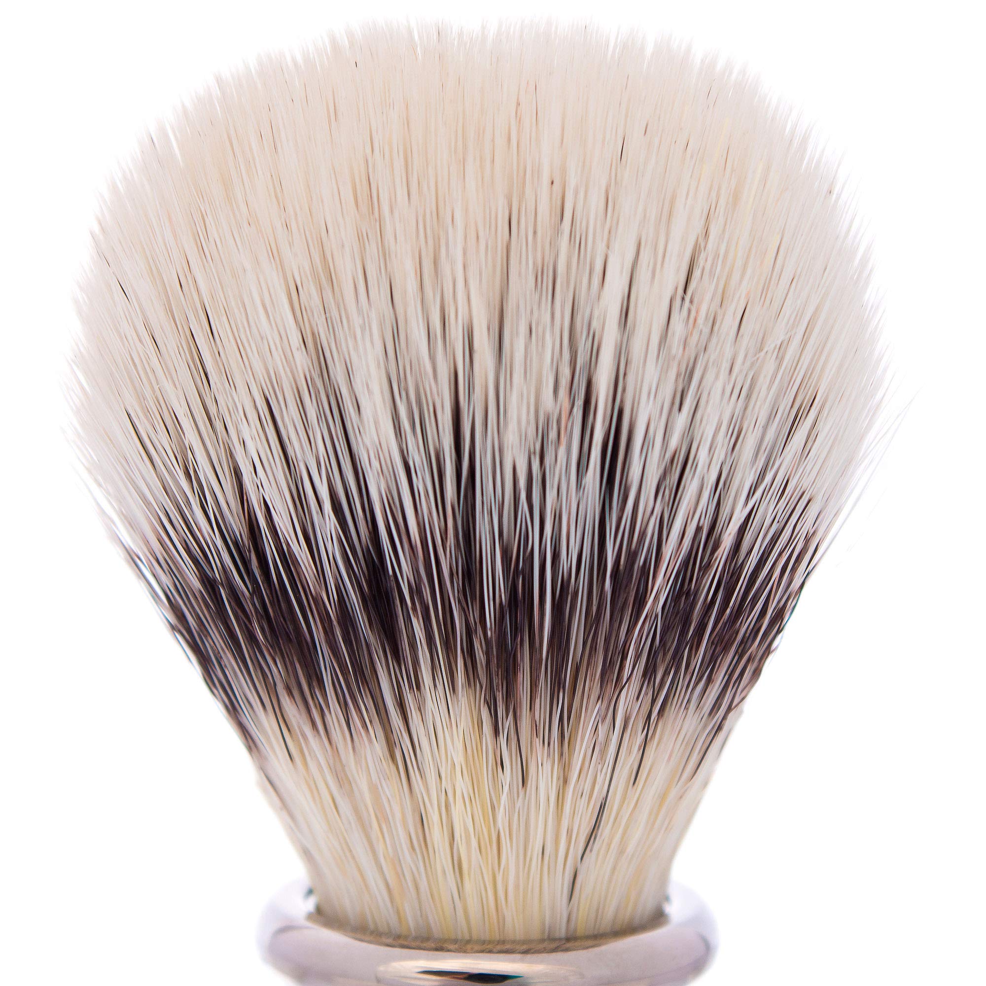 Plission - Brocha de afeitar de paladio (fibra blanca, fabricada en Francia)