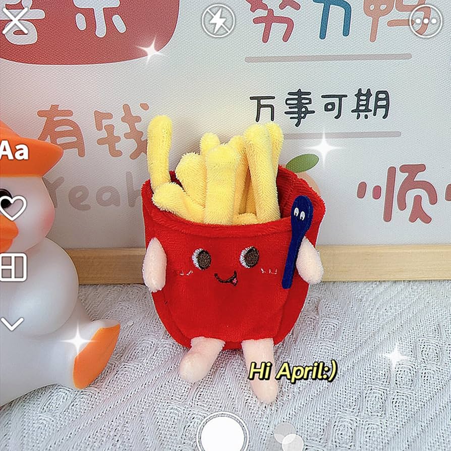 マクドナルド　ポテト　ぬいぐるみ　キーホルダー Amazon.co.jp: ミニバーガーかわいいぬいぐるみフライドポテト