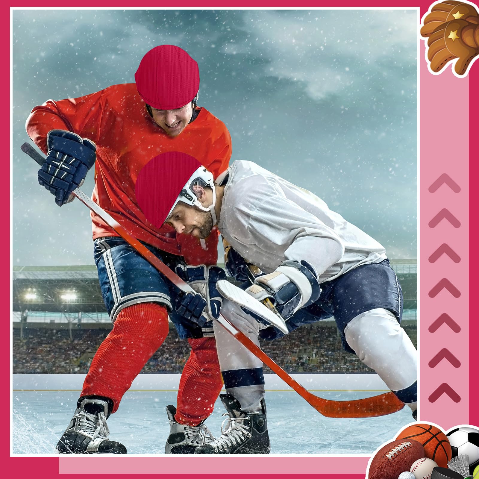 Ramede Housses de casque de football pour entraînement - Pour jeunes et adultes - Accessoires d'entraînement de football et de hockey - 26 cm de diamètre