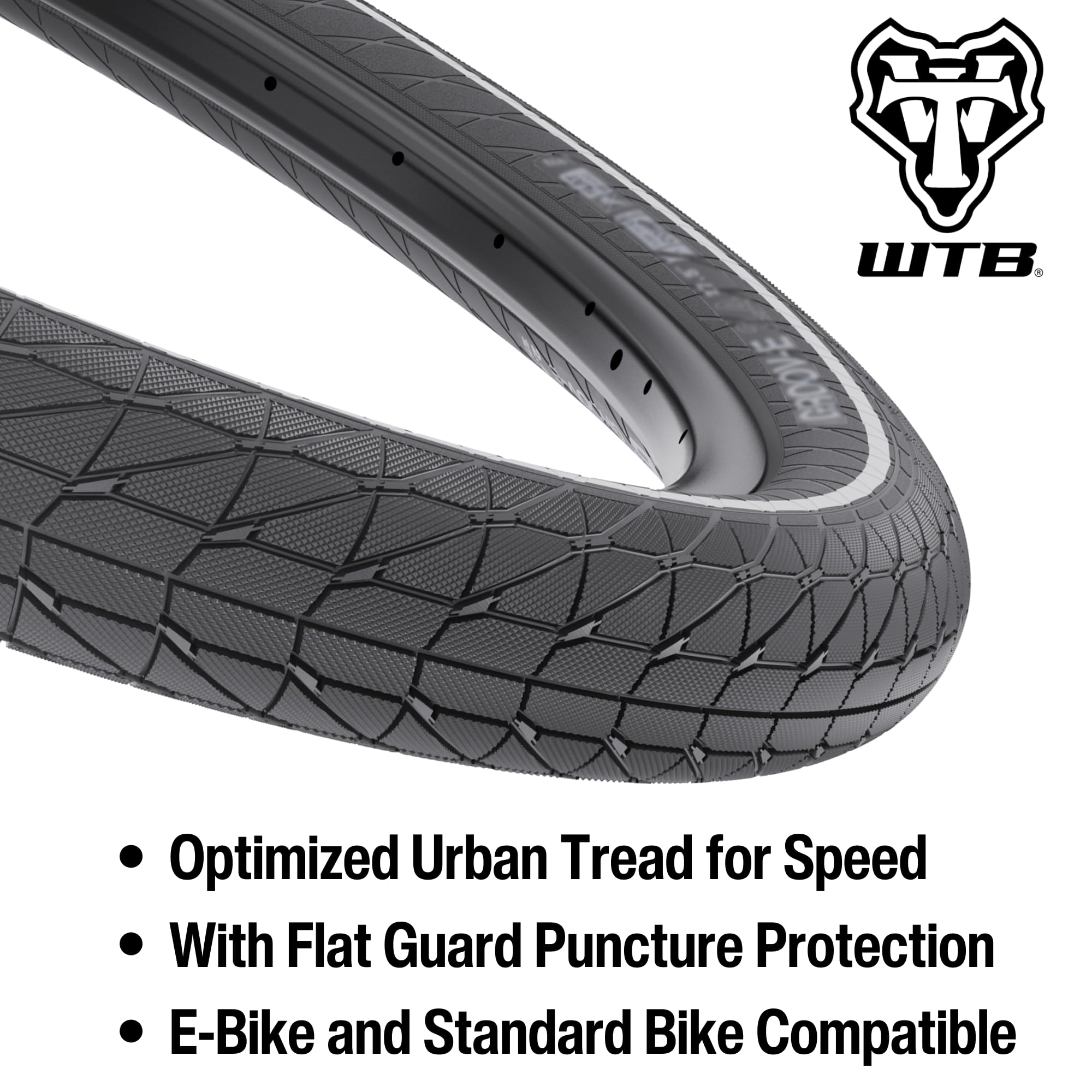 Wtb Groov-E Comp Reflective 27.5´´ X 2.4 Rigid Urban Tyre 27.5´´ x 2.40