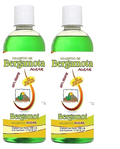 Miniatura 5 de Champú Bergamota 17.63 Fl Oz (PACK de 2) más Llavero Champú de Bergamota 16.9 fl oz más Llavero. Paquete doble. 100% Natural.