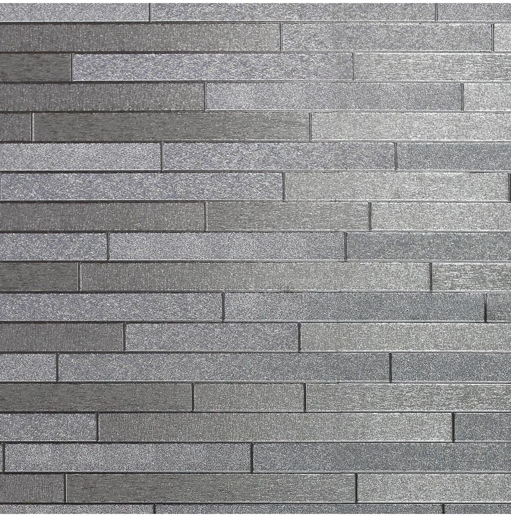 Arthouse Foil Slate Silver Wallpaper