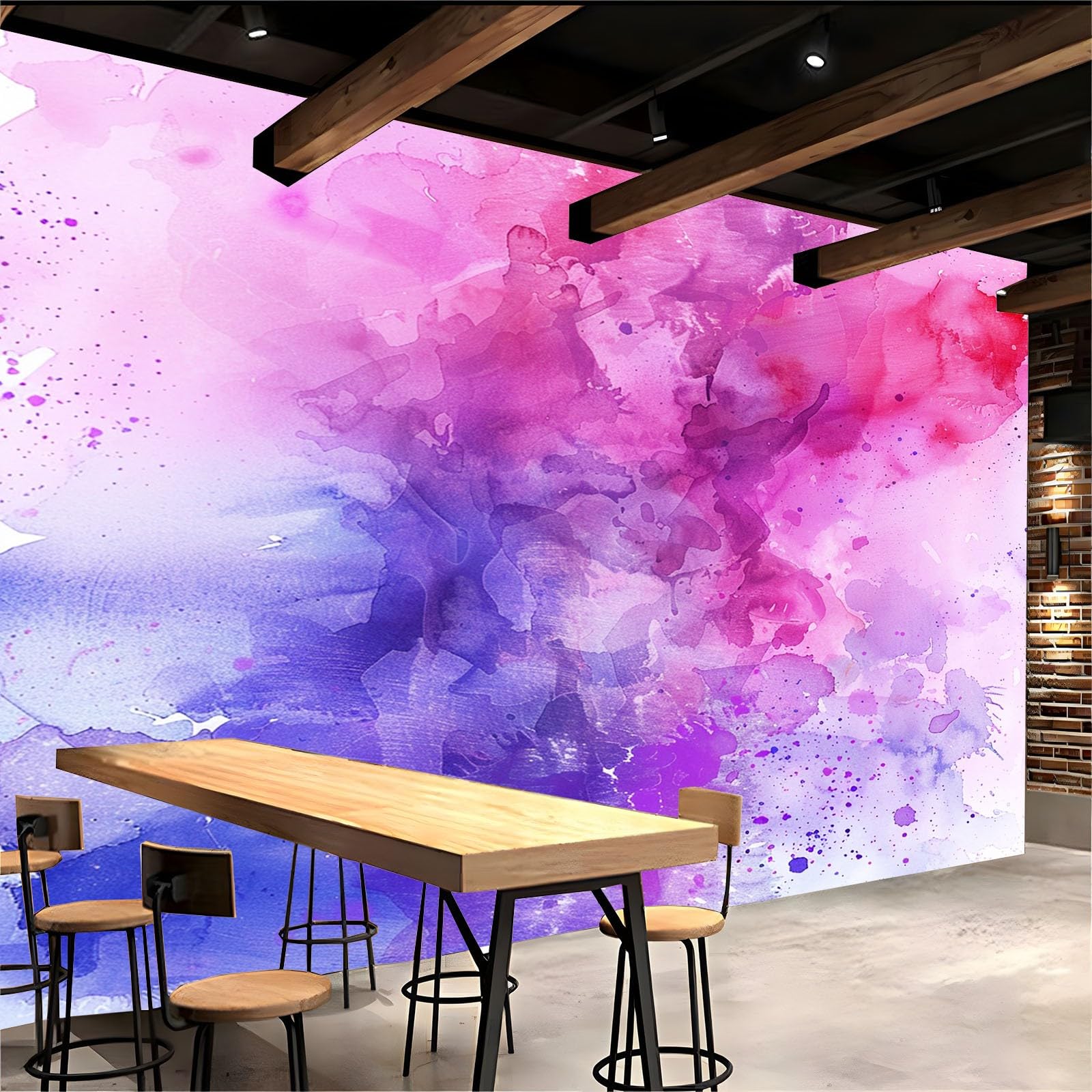 Fototapeta aplikacja ścienna moda akwarela smuga motyw zdjęcie mural - 250 x 175 cm fototapeta - do salonu dziecięcej sypialni fototapeta dekoracja domu