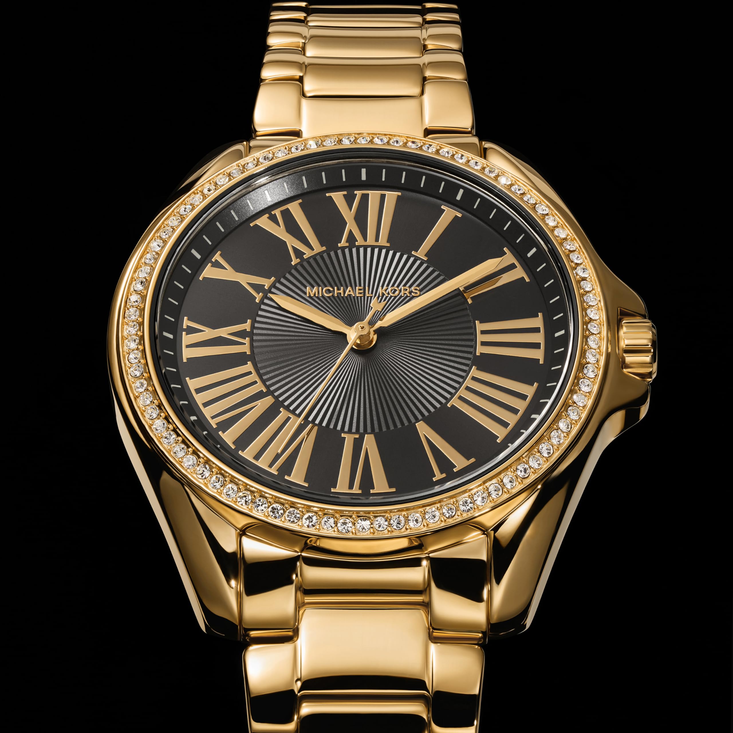 Michael Kors Kaycie Women's Watch, Stainless Steel and Pavé Crystal Bracelet Watch for Women