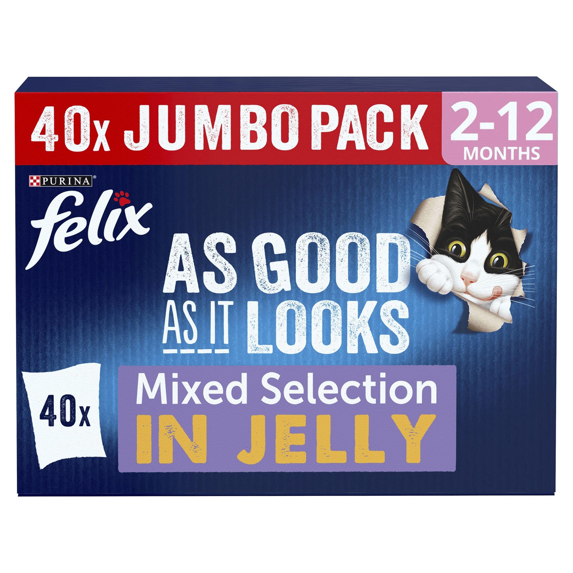 As Good As it Looks Kitten Mixed Selection in Jelly Wet Cat Food 40x85g