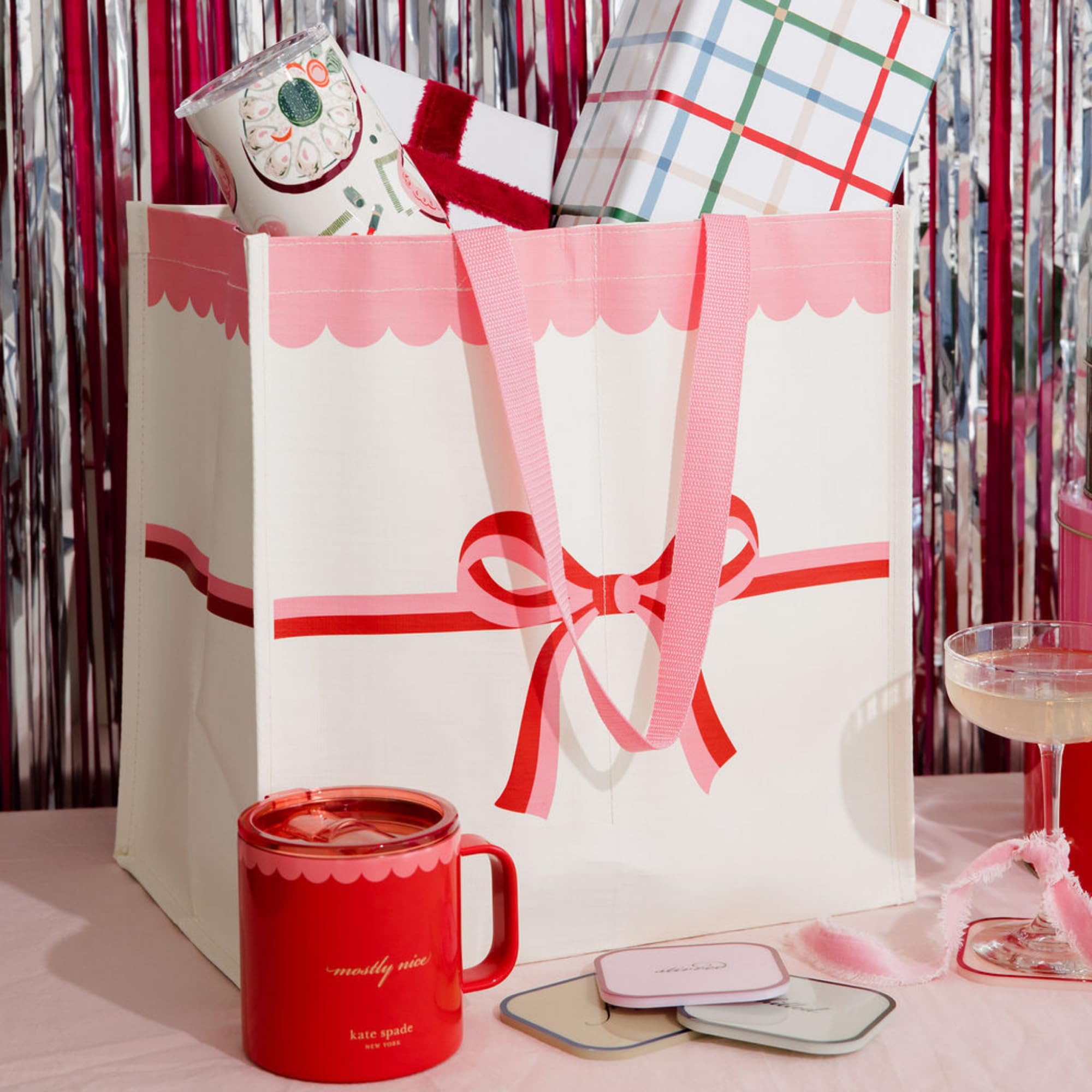 Amazon.com | kate spade new york Acrylic Coaster Set of 6, Drink