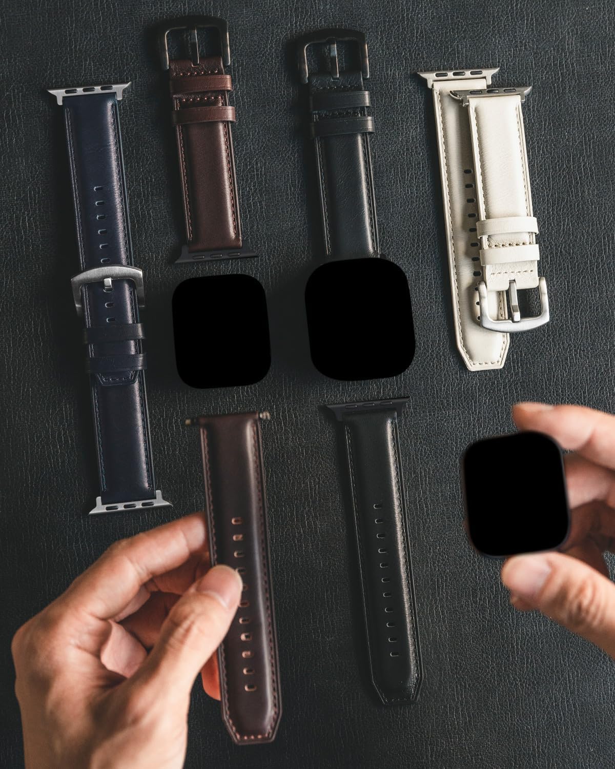 VULKIT Vintage Leather Bands Compatible with Apple Watch Straps 38mm 40mm 41mm 42mm 44mm 45mm 49mm Genuine Leather Wristbands Compatible for Apple iWatch Ultra SE Series 8 7 6 5 4 3 2 1 - Image 6