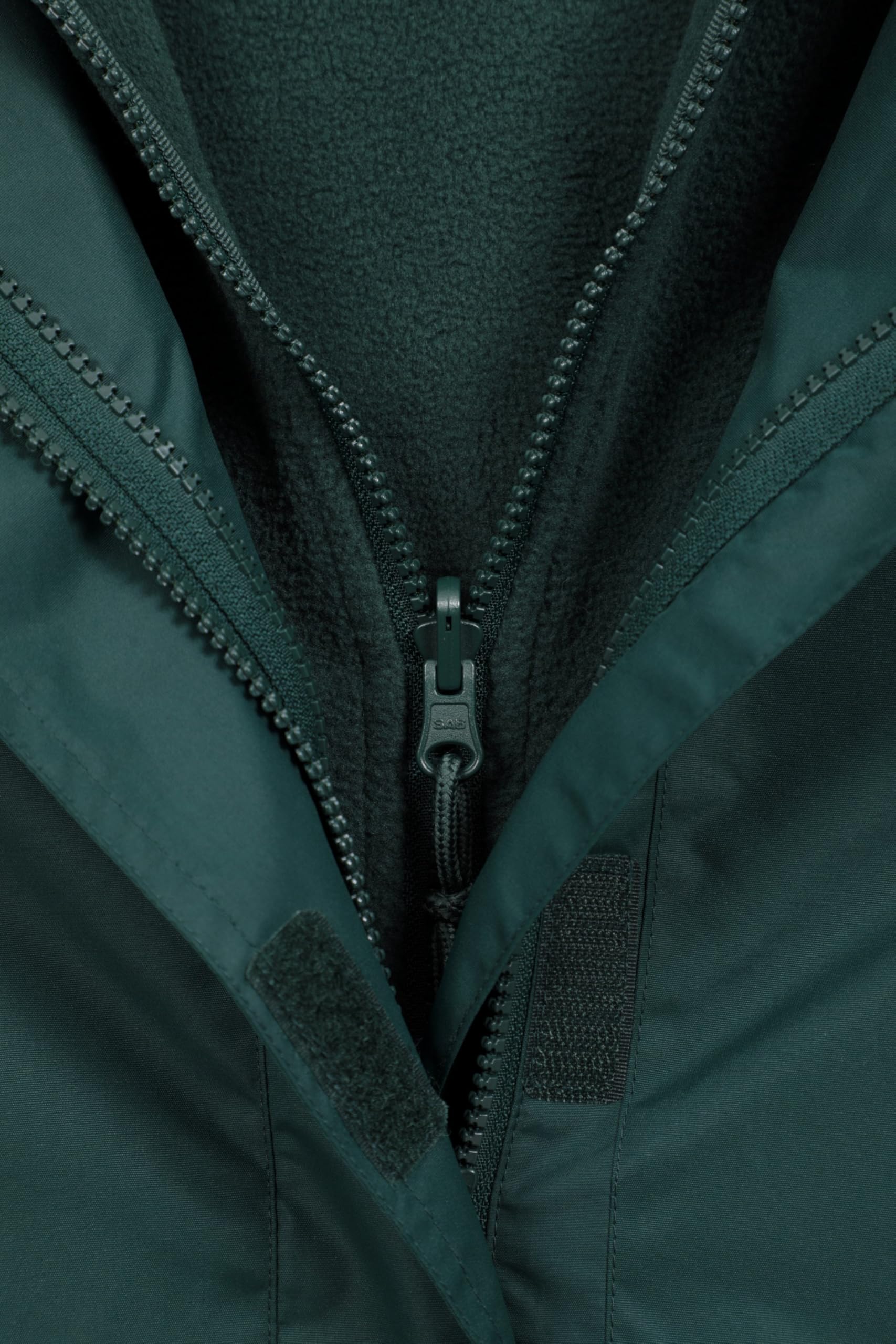 Mountain Warehouse Fell 3-in-1 Damen-Jacke wasserdichte atmungsaktive warm gefütterte Kapuze Outdoor-Fleecejacke