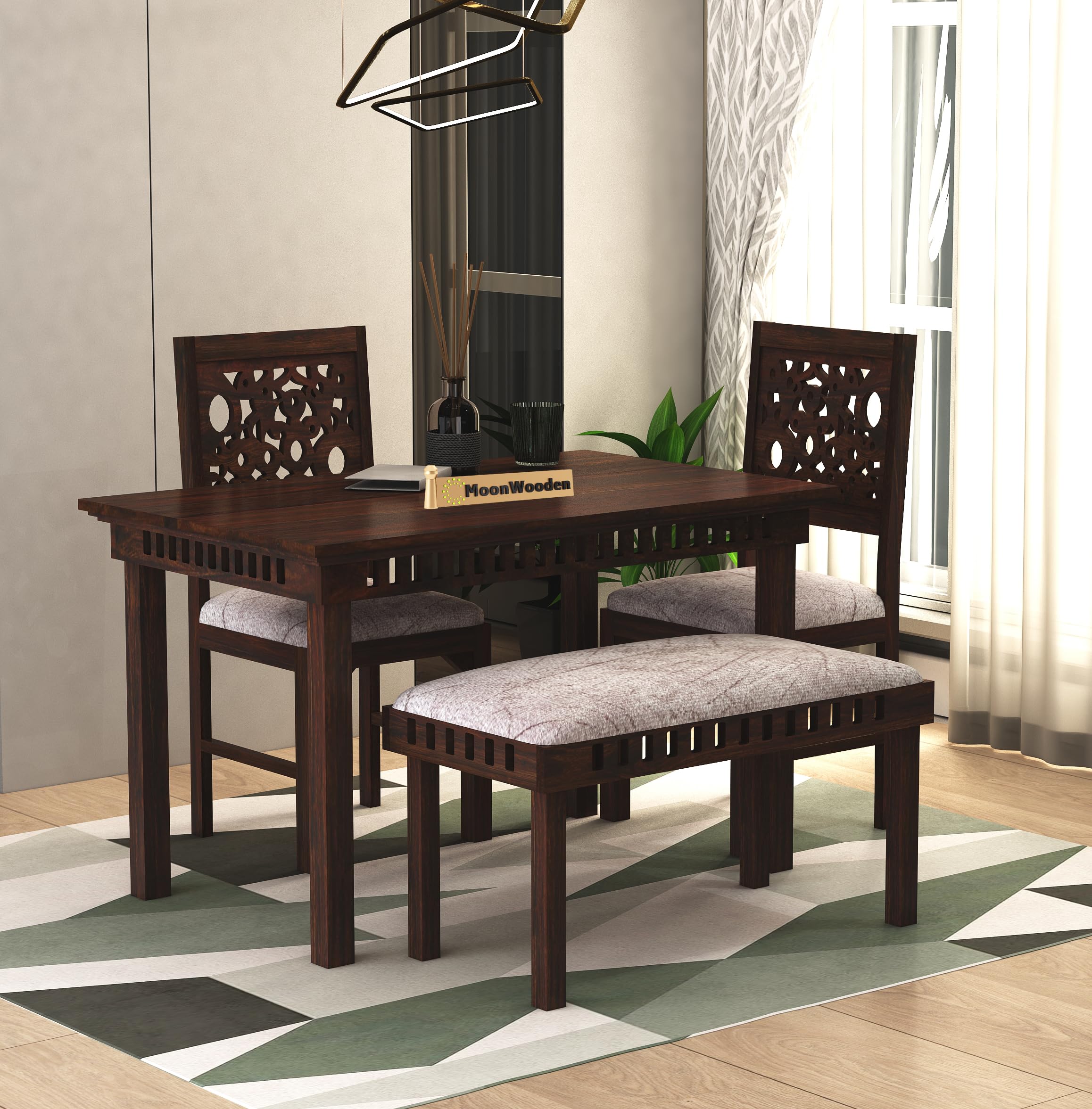 See full amazon price history chart for MoonWooden Sheesham Wood 4 Seater Dining Table with 4 Cushioned Chirs for Home Dining Room Hotel Solid Wooden Chestnut Design Dinner Table Set (Dark Black Finish) MoonWooden Sheesham Wood 4 Seater Dining Table with 4 Cushioned Chirs for Home Dining Room Hotel Solid Wooden Chestnut Design Dinner Table Set (Dark Black Finish) (B0BJW5BHY3) Amazon Price History, Amazon Price Tracker