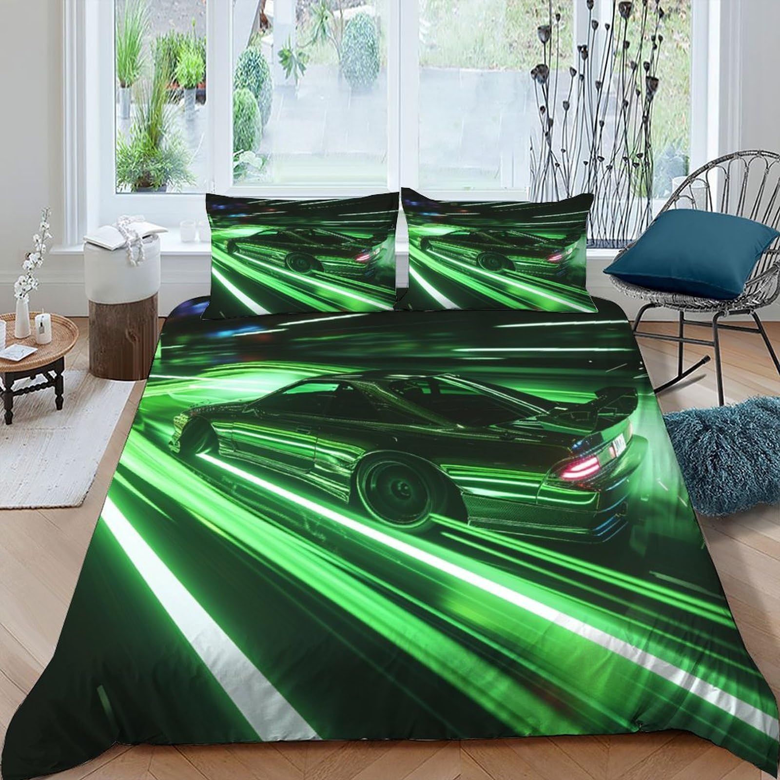 Housse de couette romantique motif montgolfière pour des nuits douces