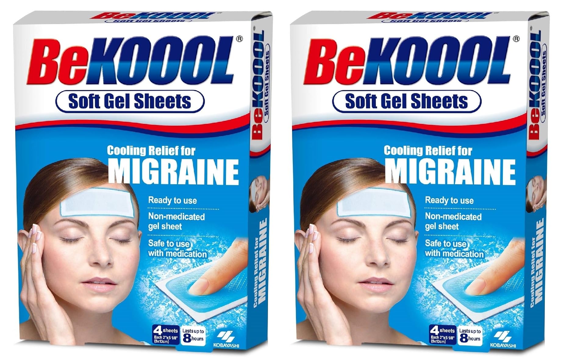BeKoool Cooling Patches Relief from Migraine/Headache Discomfort, 4 Count — Amazon image 10