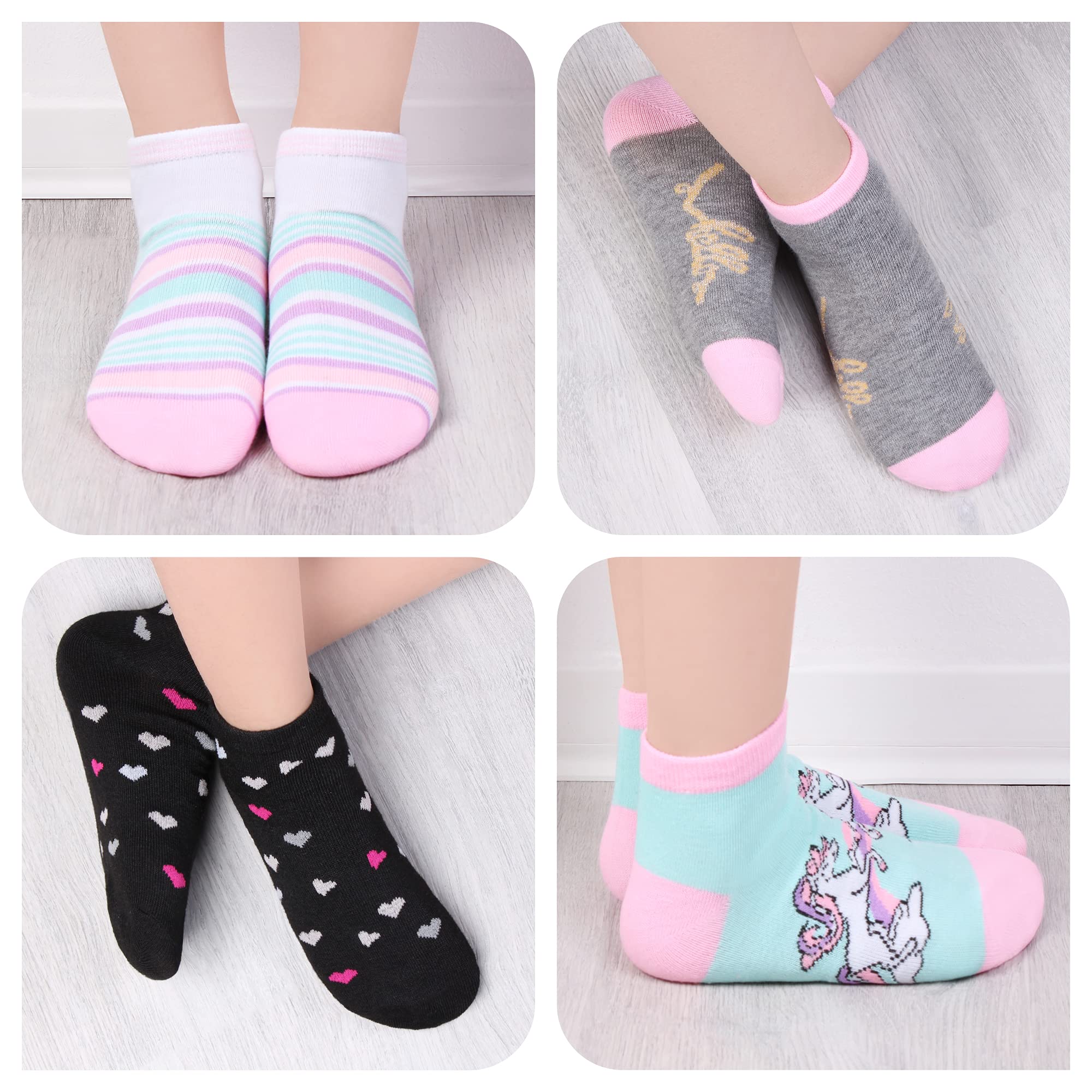 L&K-II 10/12 calzini per bambina con simpatici motivi calzini da ginnastica calzini per bambini in cotone colorato 2848 VA