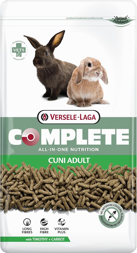 Versele-Laga Complete Cuni Adult - Pienso extrusionado rico en fibra para conejos, 3 kg