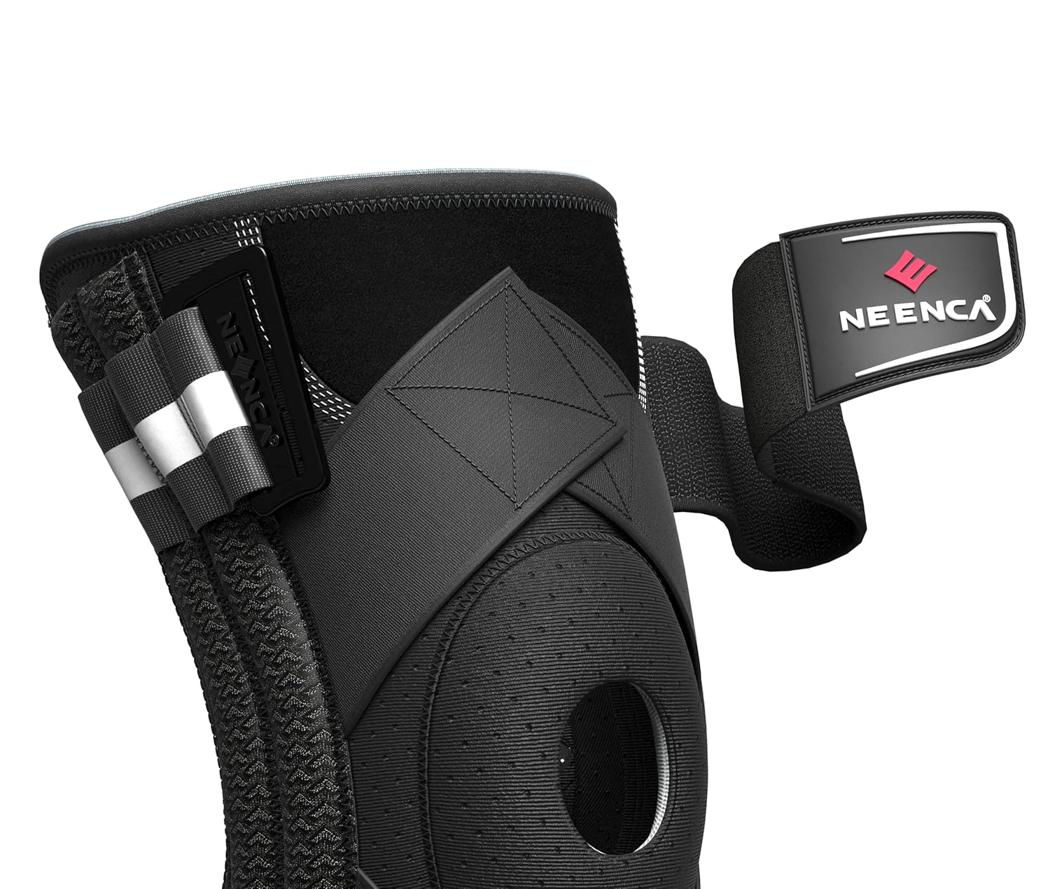 NEENCA Professional Knee Brace for Knee Pain, Adjustable Knee Support with Patented X-Strap Fixing System, Support and Stability for Joint Pain Relief, Arthritis, Meniscus Tear,ACL,PCL, Runner, Sports - Image 6