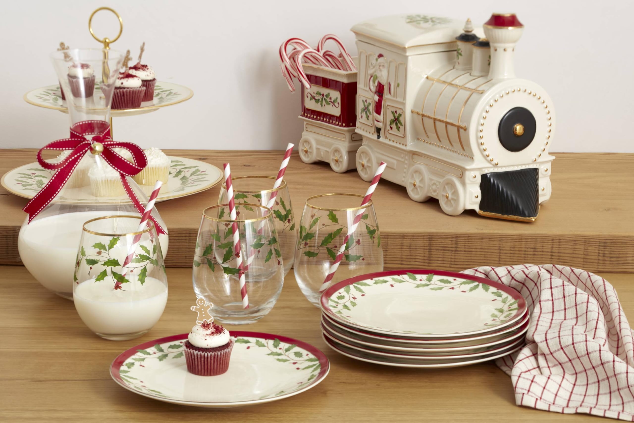 Amazon.com | Lenox 893490 Holiday 2-Tiered Server, Christmas