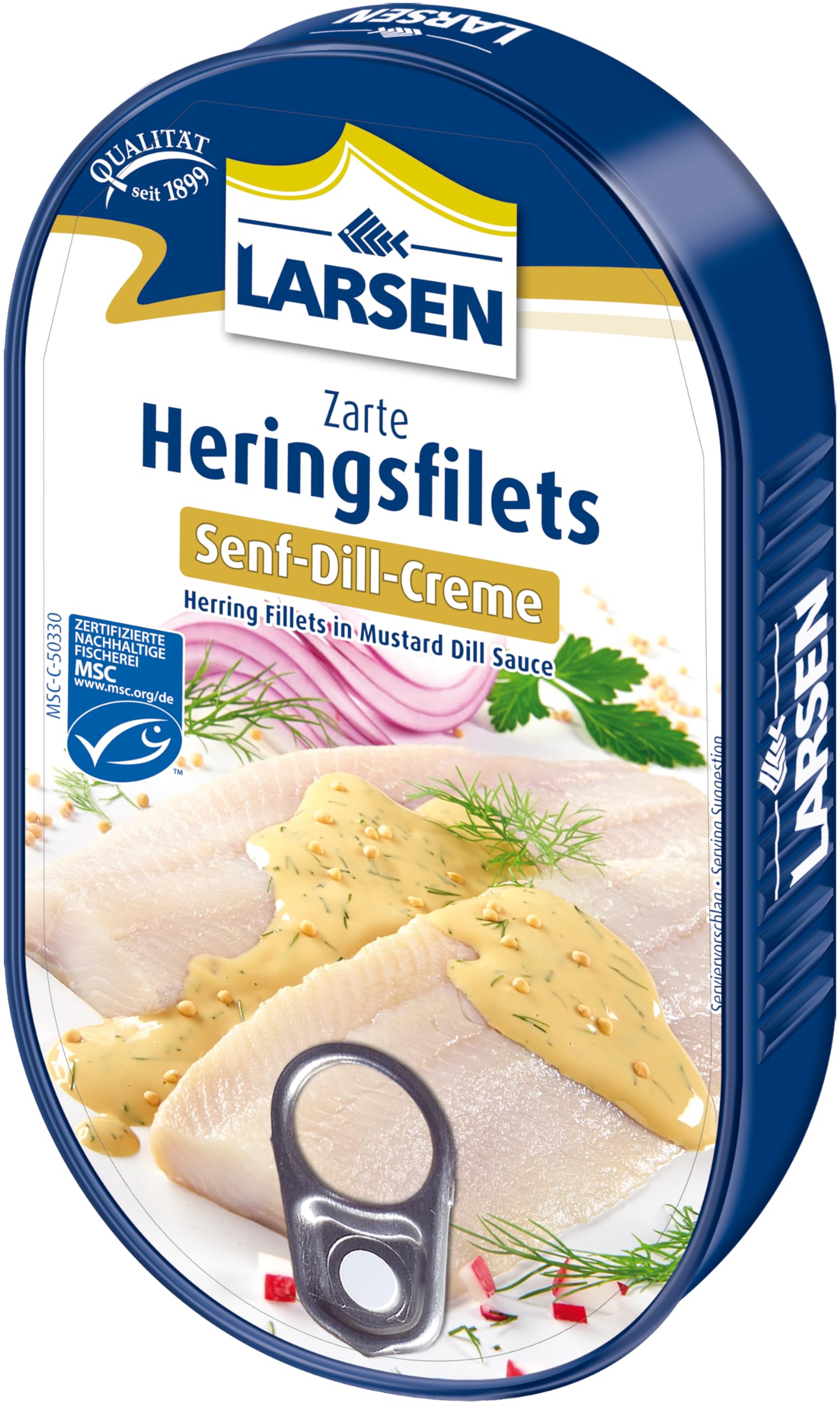 Generic Larsen Herring fillets in mustard dill cream 200G