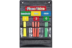 Place Value Pocket Charts & Counting Caddie Magnetic Black Place Value Pocket...