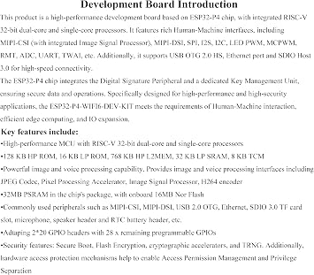 لوحة تطوير AI ESP32-P4-WIFI6-DEV-KIT، استنادًا إلى ESP32-P4 وESP32-C6، تدعم Wi-Fi 6 وBluetooth 5/BLE 5، وواجهات غنية بين الإنسان والآلة، وتدعم تفاعل الكلام بالذكاء الاصطناعي، مع مكبر الصوت