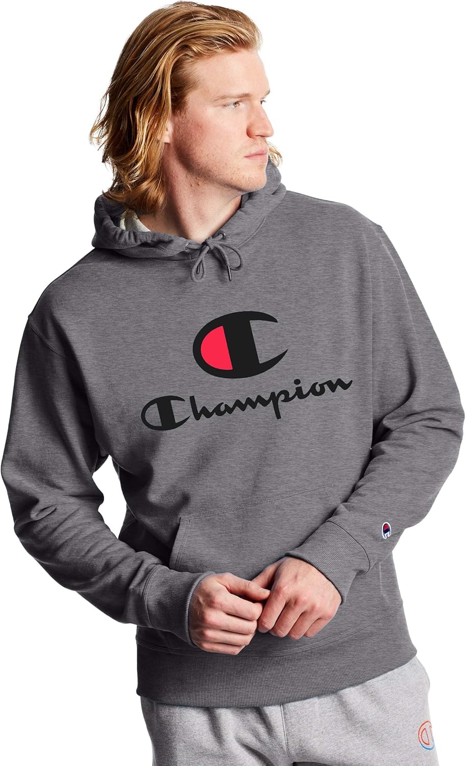 champion double script pullover hoodie