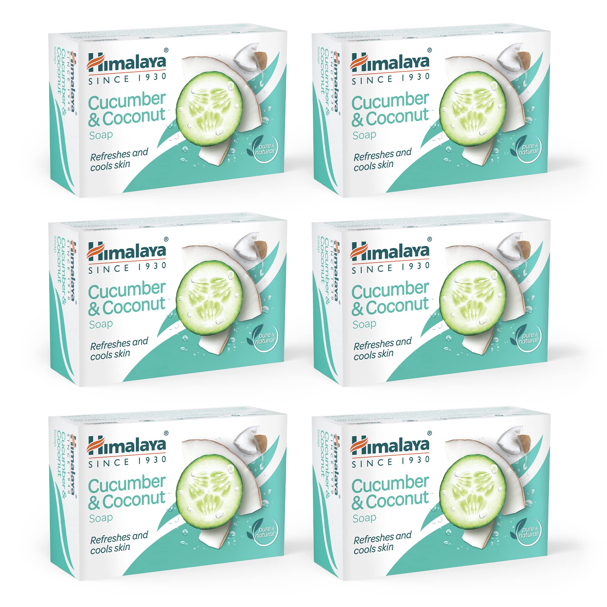 Himalaya Herbals Cucumber and Coconut Soap, 125g (Pack of 6)-image-40