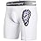 COOLOMG Men Compression Shorts with Soft Cup Sliding Underwear for Baseball Football MMA Lacrosse Field Hockey R2_White L