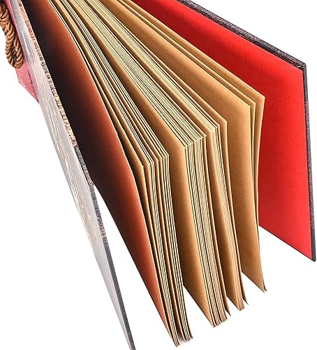 Miniatura 4 de Álbum de fotos de aniversario, álbum de fotos de boda de 11.6 x 7.5 pulgadas, 80 páginas, incluye 5 postales y 5 esquinas autoadhesivas multicolor