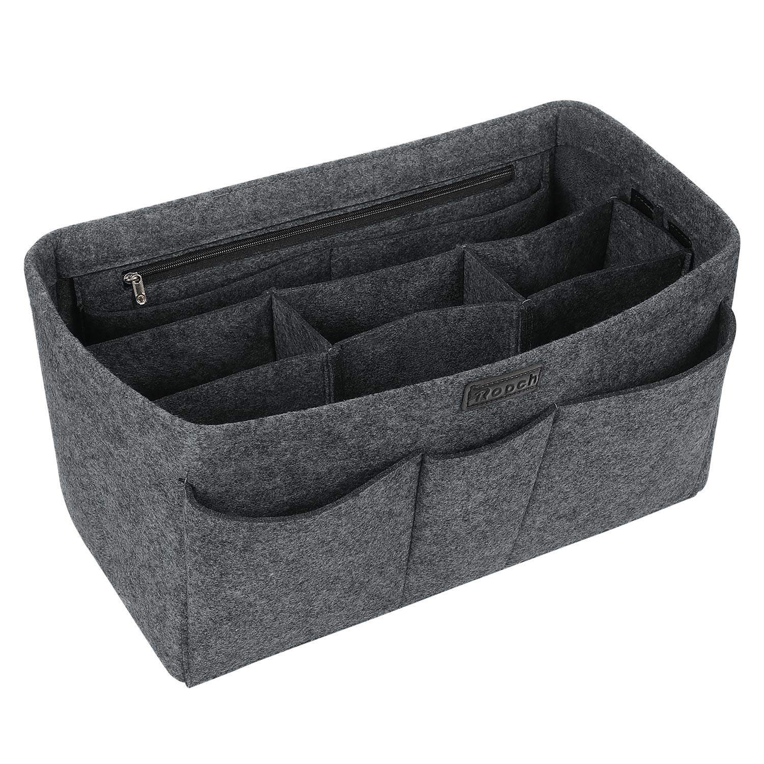 Organizador de Bolso de Fieltro, Multi-Bolsillo Organizador Bolso Insertar Bag in Bag Bolso Cosmético para Mujer