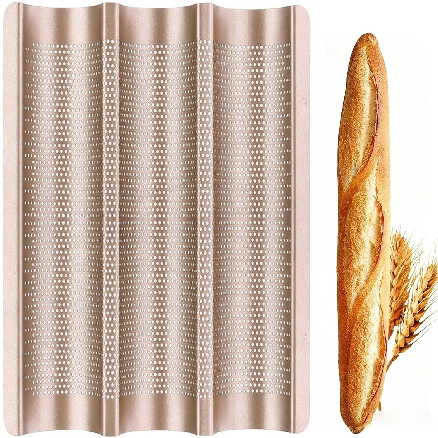 AMAGABELI Nonstick French Baguette Pan