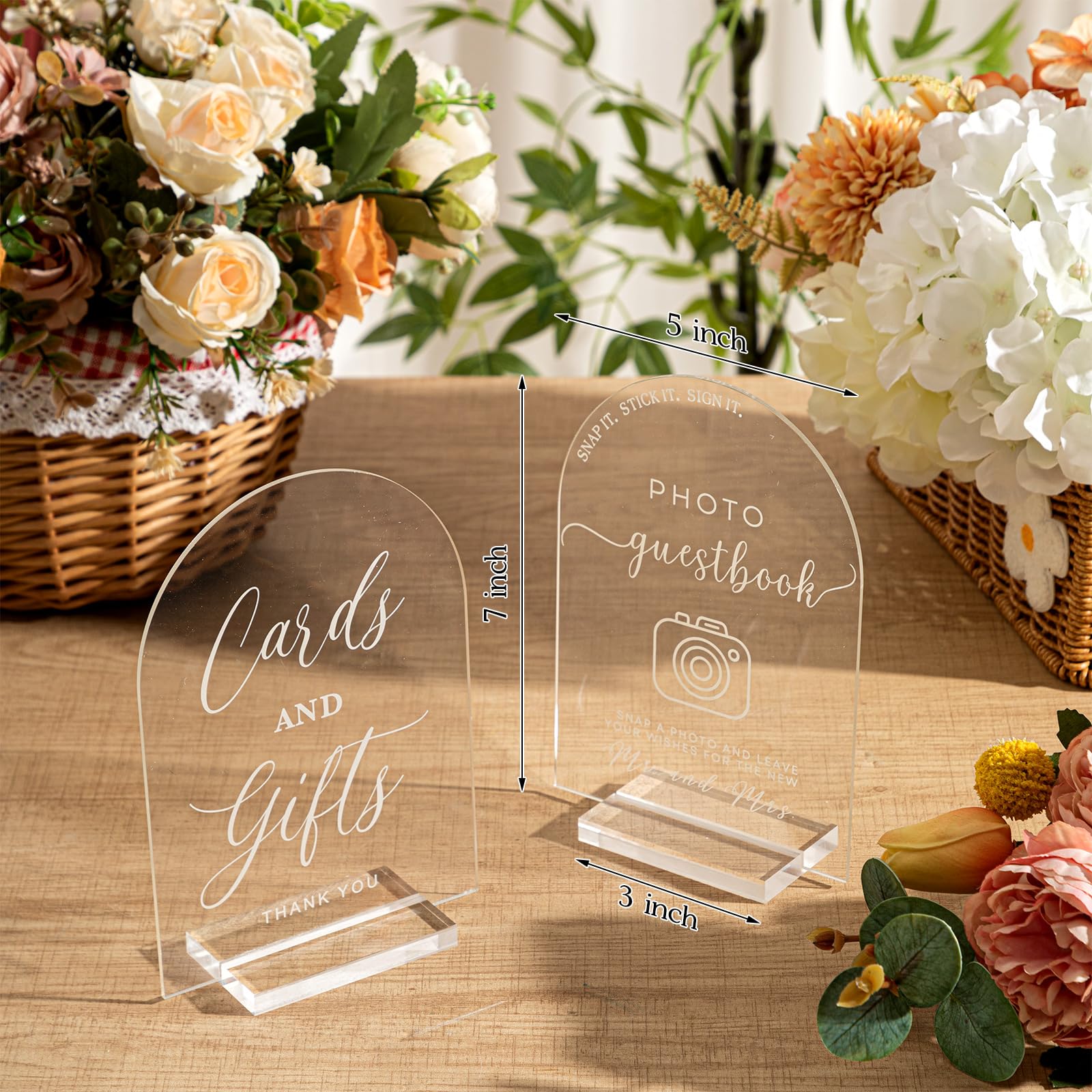 Engrowtic Hochzeitsgästebuch Set Elegant Leinen Foto Empfang Gästebuch 100 Seiten mit 2 Acryl Hochzeitsschilder 5 Blatt Fotoecken Aufkleber 1 Set Silber Stift für Braut Baby Shower (Salbeigrün)