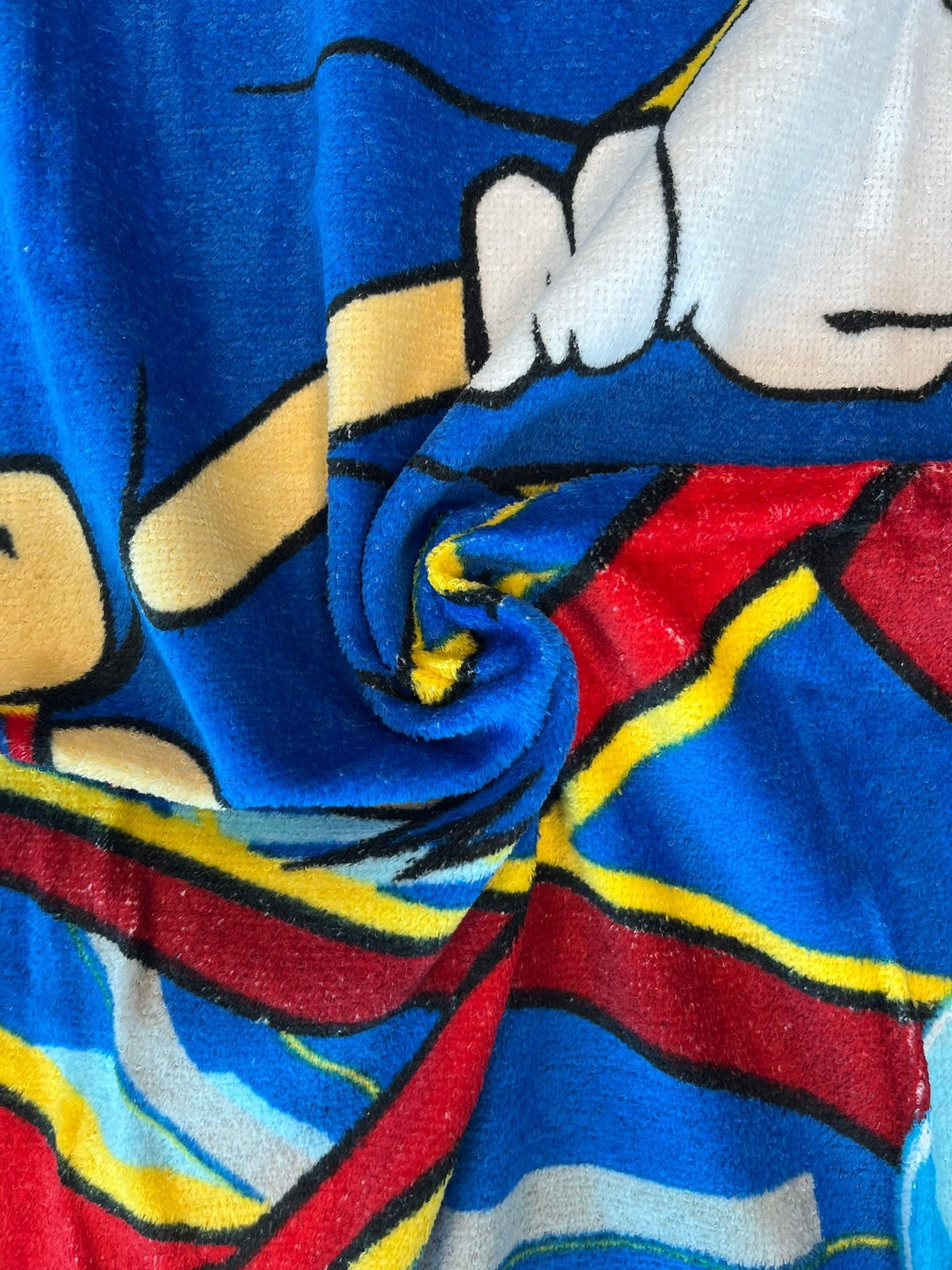 zer0bed Sonic ręcznik plażowy, 100% bawełna, 70 x 140 cm, niebieski