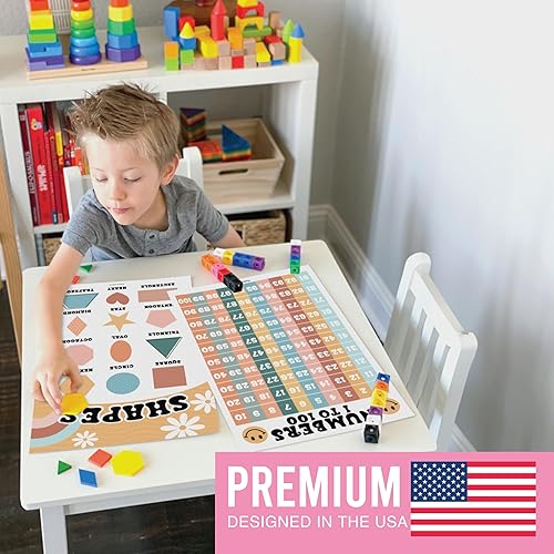 Miniatura 7 de Hadley Designs 16 carteles educativos para niños pequeños de 1 a 3 años, carteles laminados de aprendizaje para preescolar y jardín de infantes,