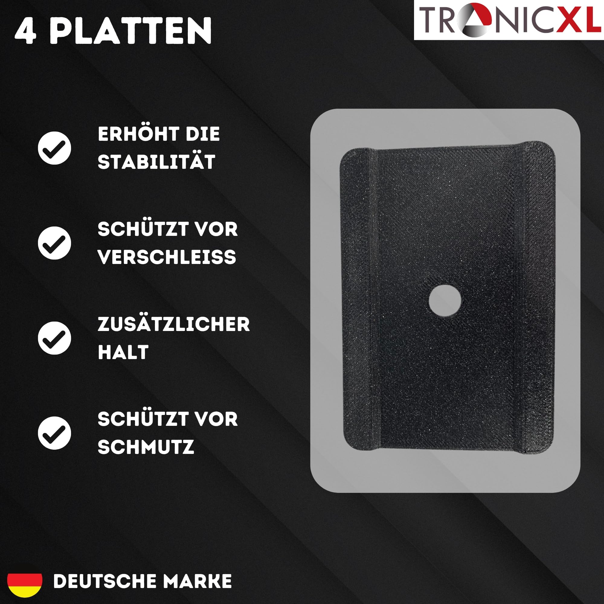 TronicXL 4 oczka mocujące + 4 osłony szyn kompatybilne z Mercedes Benz Vito klasy V W447 Viano W639 zabezpieczenie ładunku, zestaw do mocowania, akcesoria kempingowe