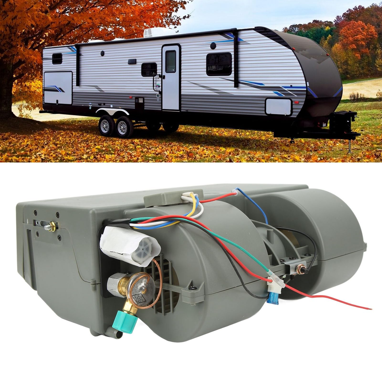 Acouto Parownik Klimatyzacji AC, 3-biegowa wydajność (12V Circuit System