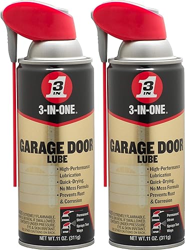 Miniatura 8 de 3-IN-ONE Lubricante profesional en aerosol para puertas de cochera, 11 onzas, 1