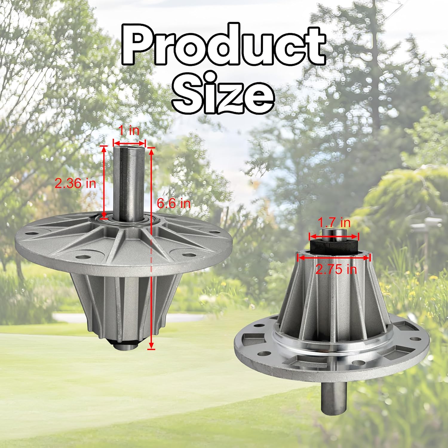 4165022 Mower Spindle Assembly Compatible with Bobcat ZT200 Ryan Bunton Jacobsen Replace 4115849 Center Mower Spindle Lawn Cutter Machine